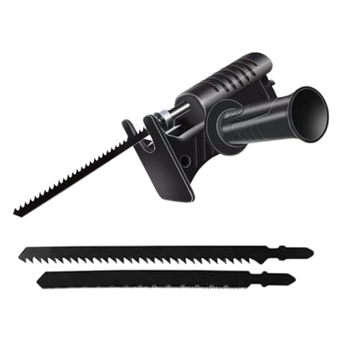 Missmisq Adaptateur Compacte Pour Scie Alternative Reciprocante, Tête de Scie Alternative Manuelle, Accessoire Alternatif de Coupe pour Bois Tôles Métalliques et Tubes