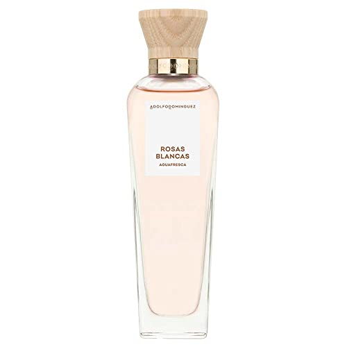 Adolfo Dominguez Agua Fresca de Rosas Blancas Agua de Tocador Vaporizador, 120 Ml