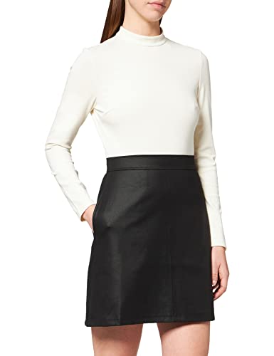 Calvin Klein Jeans Damen J20J217894 Kleid, Tofu/Ck Black, L