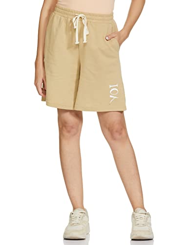 Image of YOI Women's Boyfriend Shorts (2022YOISS14 Beige X-Large)