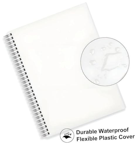 Image of Premium Spiral Notebook Plain A4 Size, Unruled 70 GSM Paper, 200 Pages, College Unruled Paper, School Office Supplies, Multicolor Pack of (9)