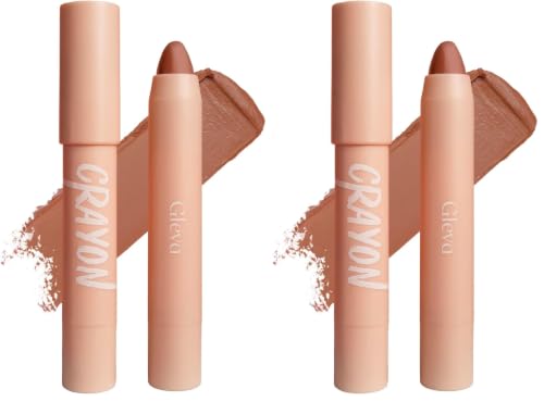 Image of Gleva Crayon Lipstick Toffee Temptation (Matte) (Pack of 2)