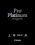 Canon PT-101 8.5-Inch x 11-Inch Photo Paper Pro Platinum (20 Sheets/Package)
