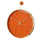 CWZZWS Relojes de Pared Redondos operados de Pared de Pared Simple Fashion Style Decor Reloj para casa/Oficina/Escuela/Sala de Estar sin Ticking