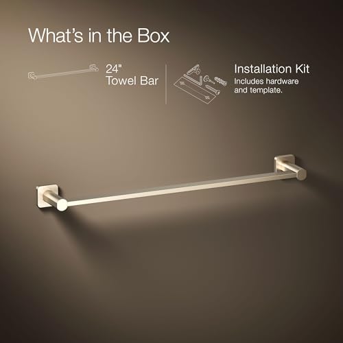 Kohler 23525-BV Parallel® 24" Towel bar, Vibrant Brushed Bronze by Kohler - Used condition - Image 9