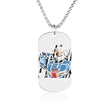 [リヴモアーム] 機動戦士ガンダム ネックレ いペンダント ロングチェーン 四角いペンダント ネックレス 誕生日 母の日 お返し プレゼント ギフト 女性 男性 人気 男女兼用 可愛い 記念日 贈り物