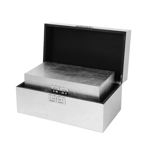 Sujun Elegant Decorative Storage Boxes With Hinged Lid - Classic Wooden Organizers With Geometric Clasp thumb #2