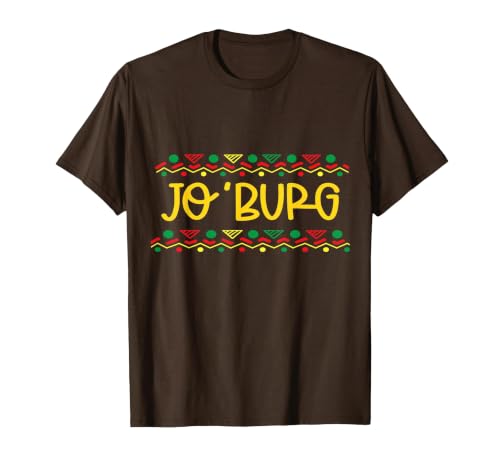 Jo'Burg South Africa Johannesburg T-Shirt, Men, Brown, Medium