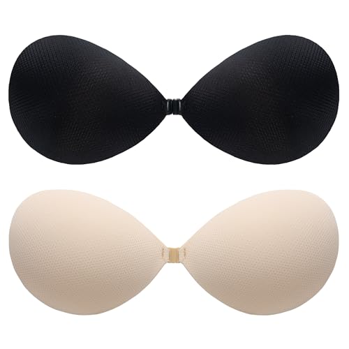 BALIWELL Klebe-BH Push-Up, trägerloser, rückseitiger Hebe-BH für Damen, A Cup