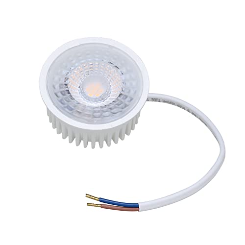 Oktaplex Set 3x LED Bombilla 4,8W Para Foco Empotrable ø50mmx23mm 4000K Blanco Neutro 380Lm 230V Módulo LED Plano IP20 Reemplaza a la Bombilla GU10 Cover