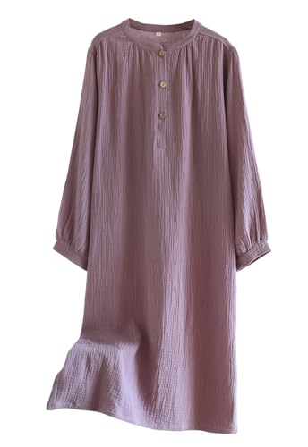 Chemise de nuit femme coton anti transpiration pour un sommeil frais et réparateur