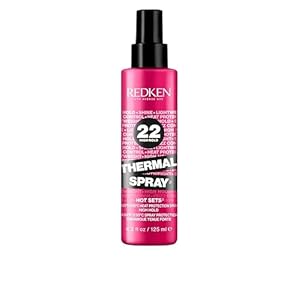 Redken Thermal Spray 22 High Hold – Thermal Heat Protectant and Setting Mist, For Curling and Flat Irons, Lasting Frizz Control & Protects Against Heat Damage