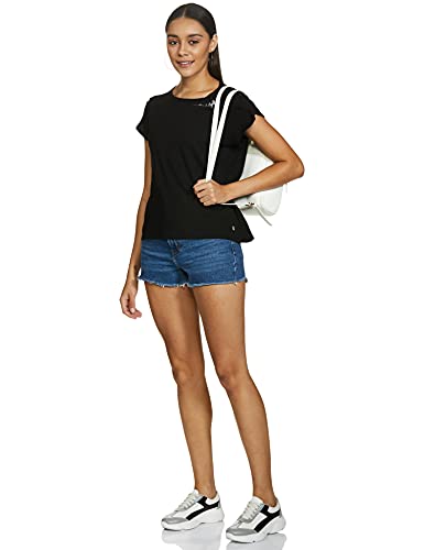 Image of Enamor Women's Solid Relaxed Fit T-Shirt
