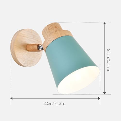 Aplique de pared E26 de estilo nórdico y diseño creativo para iluminar el dormitorio 5