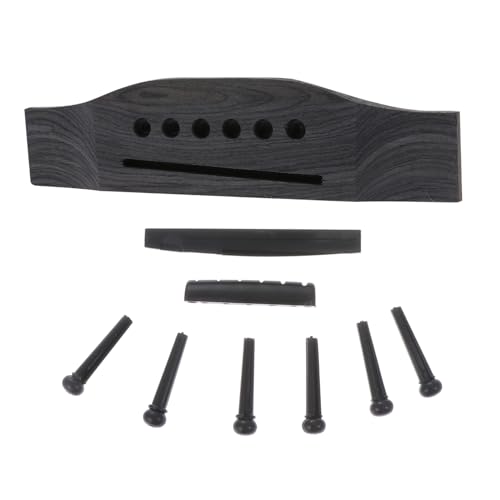 ERINGOGO ギターブリッジピン サドル ナット 修理用アクセサリー 多のフォークギターに対応 ギターパーツ交換用