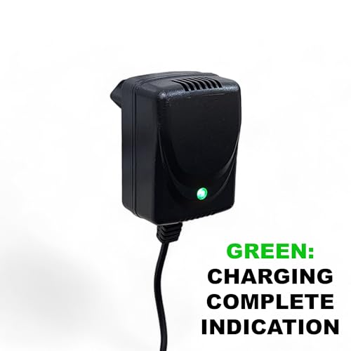 Image of MEKASHI 12V Battery Charger Adapter for Kids Electric Ride-On Cars, Black