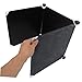 UPKOCH 3pcs Cat Litter Box Guards Adjustable Splash Shield Protects Walls from Mess DIY Assembly Durable Reusable for All Cat Litter Boxes Black Design