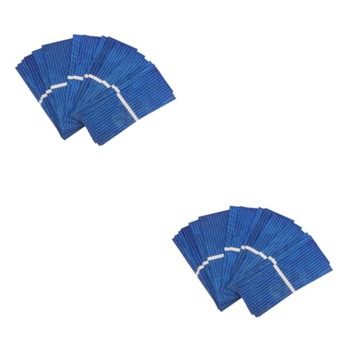 TOYANDONA 2 Series Célula Solar Panel Solar Cargador De Batería De Paneles Solares Celúla Generador Solar Portátil Cargador Solar Portatil Policristalino Blue 100 Piezas*2