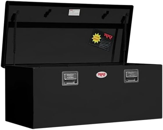 RKI M45-1NMB Single Lid Steel Chest Tool Box for Sportside & Medium Size Black