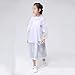 YMGSCC Fashion EVA Children White Raincoat Thickened Waterproof Rain Coat Kids Clear Transparent Tour Waterproof Rainwear Suit