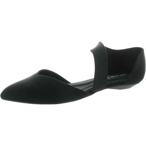 Anne Klein Womens Cushioned Footbed Textured Ballet Flats