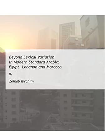 Beyond Lexical Variation in Modern Standard Arabic: Egypt, Lebanon and Morocco book cover