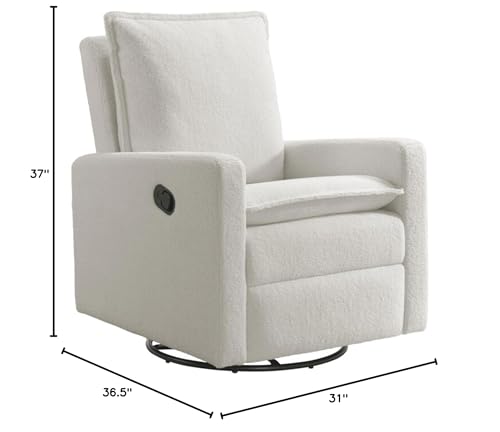 Oxford Baby 81224421 Uptown Upholstered Swivel Glider And Recliner Nursery Chair thumb #2