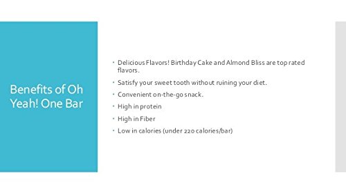 ISS Research Oh Yeah One Bar, Birthday Cake, 2.12 Oz.(60gm), 24 Count