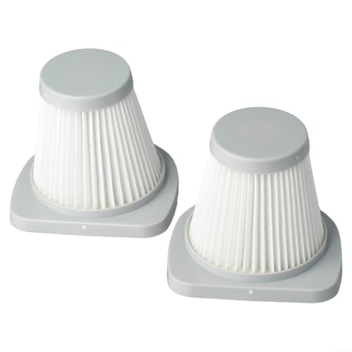 2 Pack Vacuum Cleaner Filters, HEPA Filter Replacement Parts For Merlin Vacuum Cleaners, 8.5CM Height, Gray White
