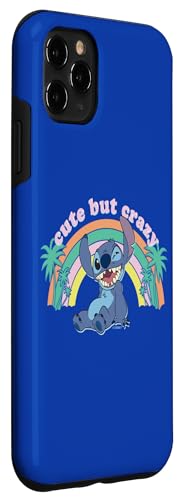 Coque iPhone 11 Pro Max Disney Stitch Cute But Crazy arc-en-ciel - 3