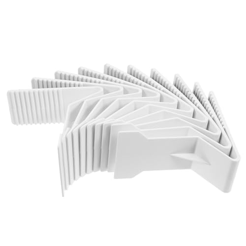 Présentoir à magazines magnétique blanc en plastique pour étagère de magasin, lot de 10
