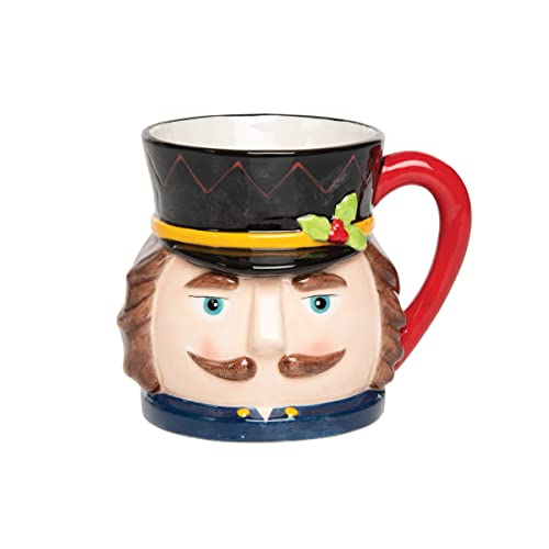 Taza grande navideña de dolomita Nutcracker 30 oz miniatura 1