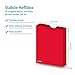 itenga Heftbox DIN A4 – Aufbewahrungsbox für Hefte & Blöcke | aus extra stabilem 0,7mm PP Kunststoff | flach geliefert, faltbar | Schutzbox für Schule, Studium & Büro (rot)