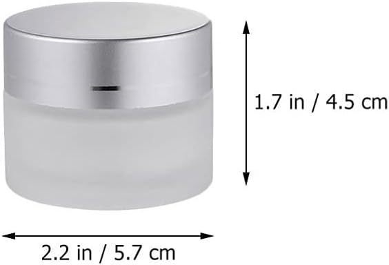 6 Pack 50g Glass Cosmetic Jars with Inner Liners and Dome Lids image 2