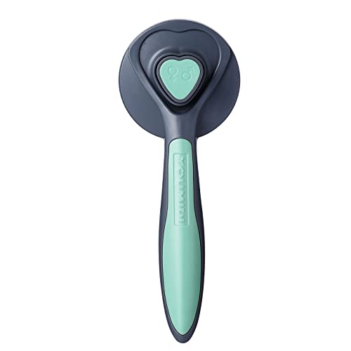 (YOUMIDI) Brush and Cat Brush-Smooth combing brush for short and long hair-Pet shedding combing brush, which can remove loose hair, mats, tangles (Blue)