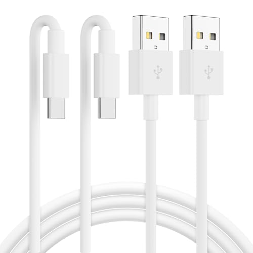 Car Carplay Cable for Apple iPhone 17 Pro Max/17 Air/16 Plus/15 Pro, 2Pack 2M USB A to USB C Carplay Charger Cable Lead for iPad Pro 12.9 inch/iPad Air 5th/iPad Mini 6th Gen iPad Type C Charging Cable