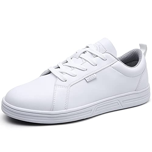 LMQLZHYC Men 'S Non Slip Work Shoes Slip Resistant Food Service Shoes Chef Shoes Nursing Shoes White