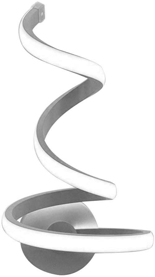 Apliques de pared LED espiral creativa con diseño artístico metal