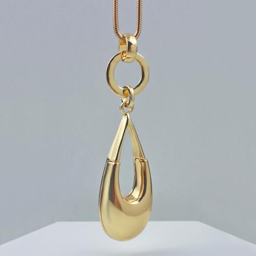 Long Sweater Necklaces for Women Elegant Waterdrop Pendant Layered Y Statement Bohemian Chain Necklace with Gifts Box Fashion Jewelry3