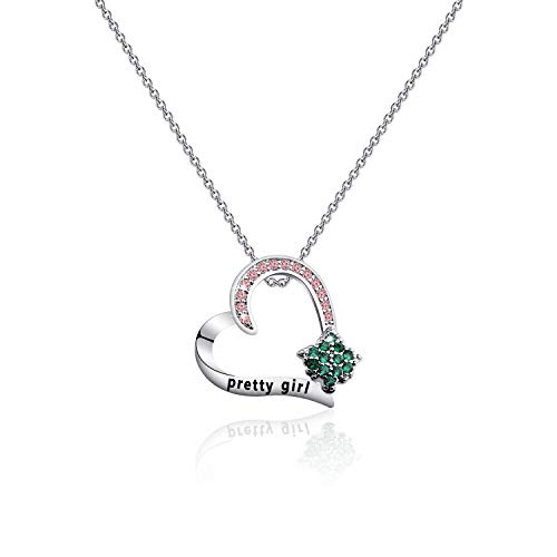 CHOORO Sorority Gifts Graduation Gift Pink and Green Necklace Sorority Graduation Jewelry