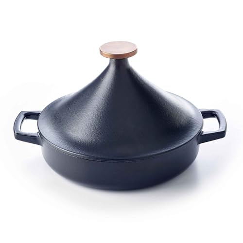 Alva Nori 3-Quart Cast Iron Tagine with Self-Basting Lid