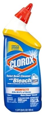 Clorox Toilet Bowl Cleaner with Bleach Rain Clean Scent 24 oz (Pack of 12)