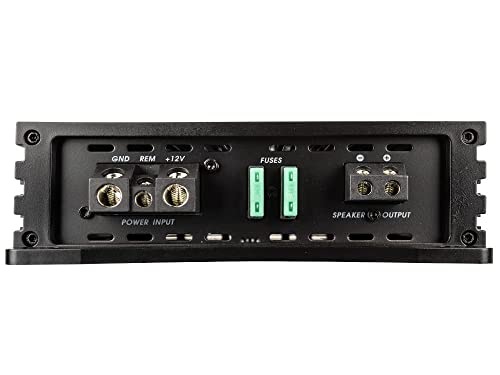 Alphasonik Na1600.1Ab Neuron Series 1600 Watts Max Monoblock Car Amp With 4-Way Protection Circuitry Multi-Channel Bridgeable Class A/B Amplifier Low & High Level Inputs (Remote Bass Knob Included) #TOP4