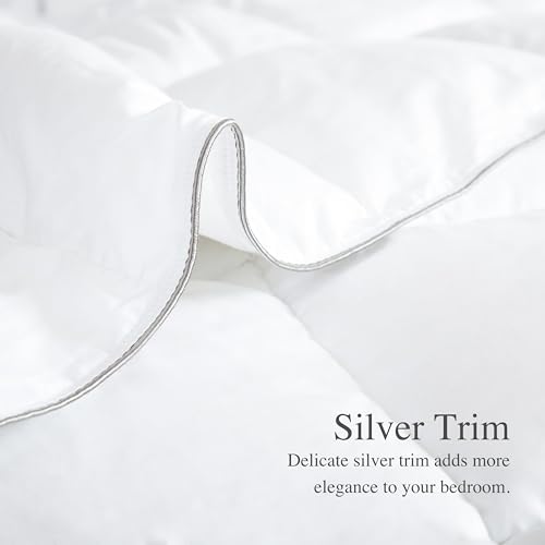 sunflower Comforter Twin Duvet Insert White Twin XL Comforter Down Alternative Filling 100% Cotton Shell All Season for Dorm Hypoallergenic Warm Breathable Noiseless Machine Washable with Corner Taps