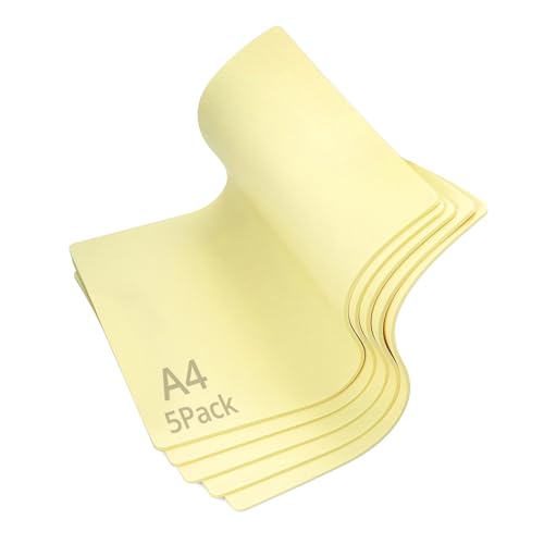 QWORK® 5 pezzi pelle finta 3mm per tatuaggi, 20cm x