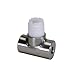 GF Piping Systems CR4T005, 198801554 Threaded Tee, 0.5", PVDF