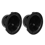 ROMISBABA 2 Stück Schwarze Wohnmobil Dachlüfterkappen aus Wetterbeständigem Kunststoff mit Schrauben Runde Pilzförmige Lüftungsabdeckung für Wohnwagen Anhänger und Reisemobile zur Regen und