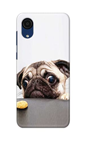 Image of PRINTFIDAA� Printed Hard Back Cover Case for Samsung Galaxy A03 Core Back Cover (Pug Dog) -2808