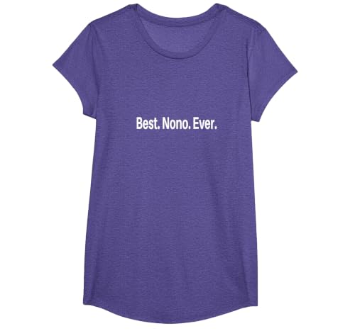 Best NONO Ever T-Shirt, Girls, Purple Heather, Small