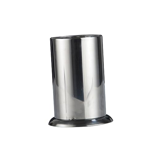 COLLBATH Thickened Stainless Steel Utensil Organizer Holder with Base for Countertop Storage and Easy to Clean Kitchen Tool Holder Sleek Design